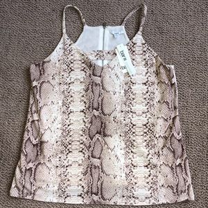 BAR III TANK TOP Snake python print NWOT